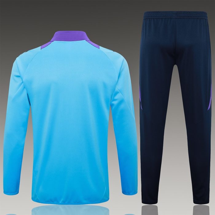 Argentina 24/25 Light Blue Long Zipper Jacket - 图片 2