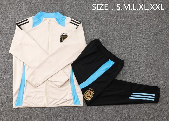 Argentina 24/25 Long Zipper Jacket in Beige - 图片 2