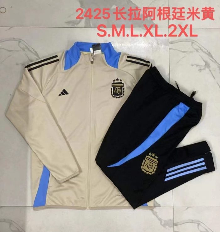 Argentina 24/25 Long Zipper Jacket in Beige - 图片 9