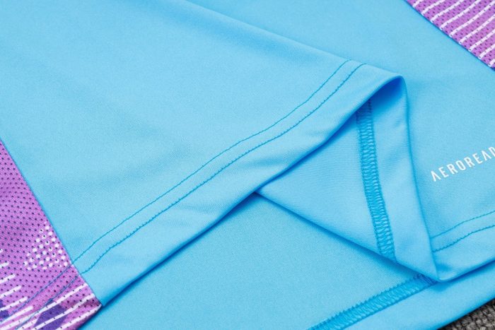 Argentina 24/25 Light Blue Short Sleeve Training Set with 3/4 Pants - 图片 5