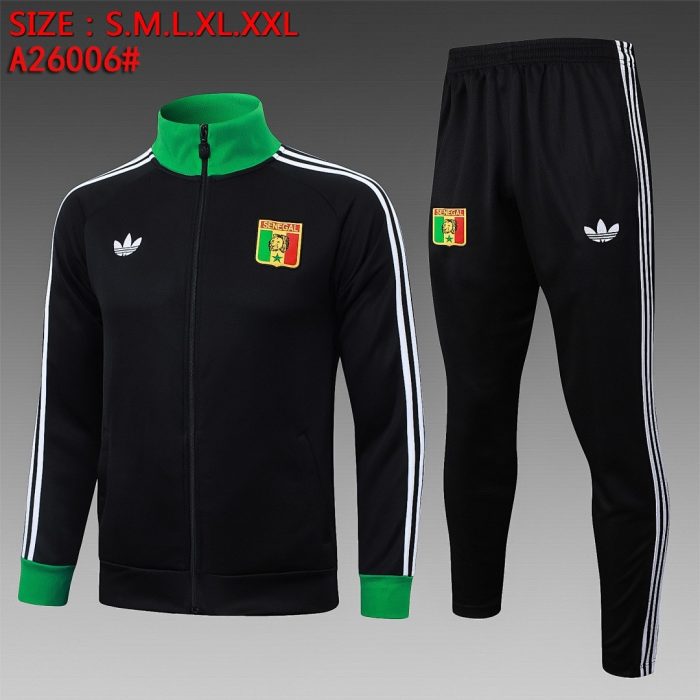 Senegal Black Long Zipper Jacket - 图片 2