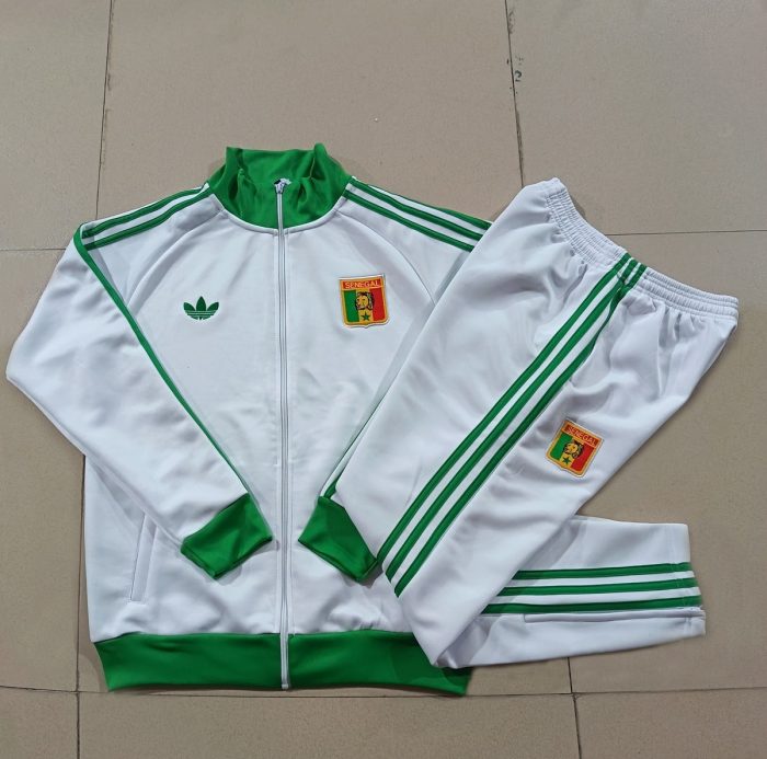 Senegal White Long Zipper Jacket - 图片 9
