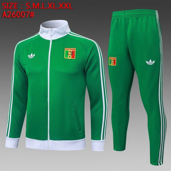 Senegal Green Long Zipper Jacket - 图片 2