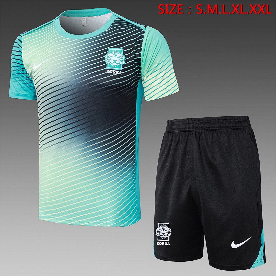 South Korea 24-25 Short Sleeve Training Shirt Blue