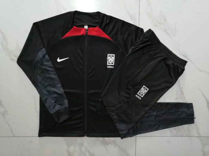 South Korea 22/23 Black Long Zip Jacket - 图片 9