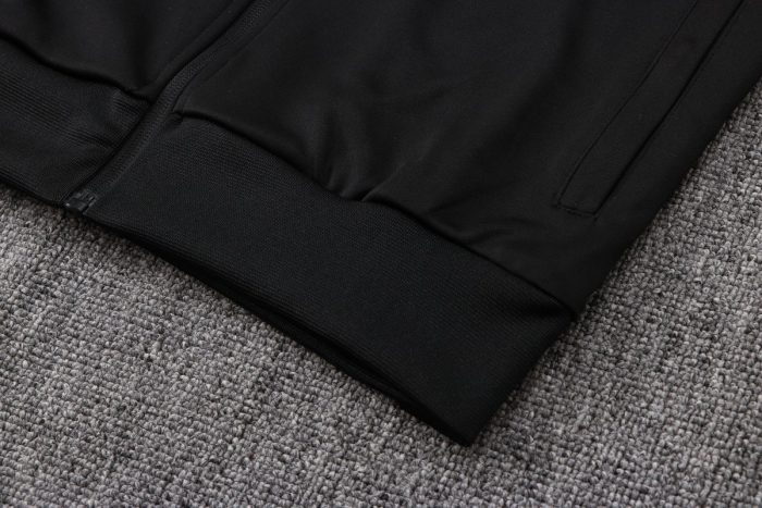 South Korea 22/23 Black (with Red) Long Zip Jacket - 图片 4