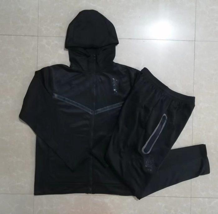 South Korea 22-23 Long Zip Jacket Black - 图片 9