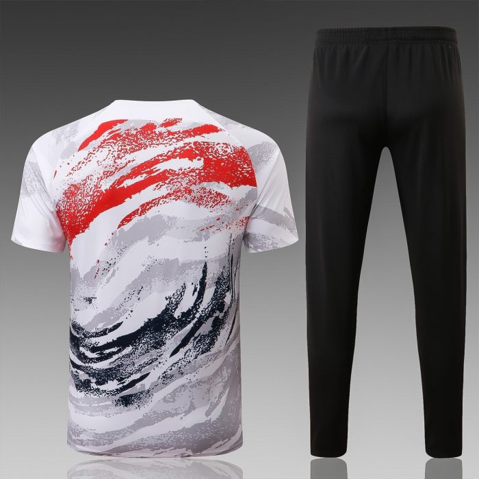 South Korea 22-23 White Short Sleeve Training Suit - 图片 5