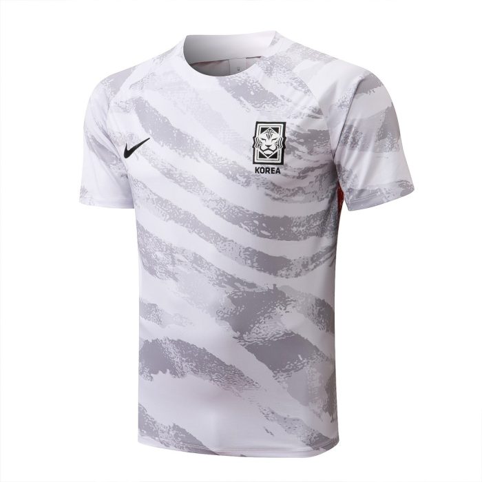 South Korea 22-23 White Short Sleeve Training Suit - 图片 8