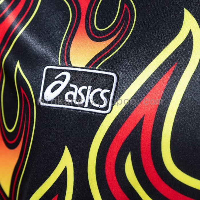 Japan 1998 Goalkeeper Black Fireworks Long Sleeve Retro Jersey - 图片 3