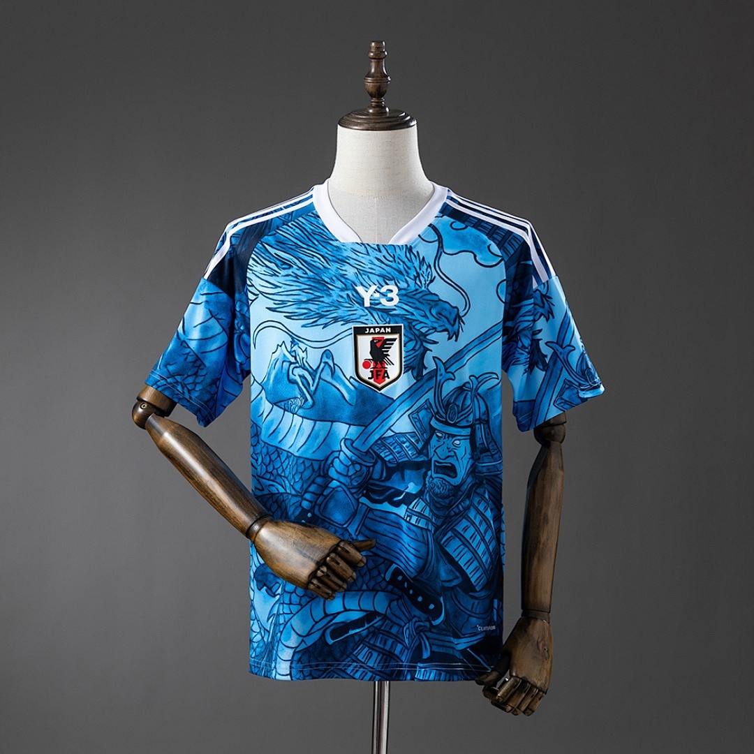 Japan 2025/2026 Samurai and Blue Dragon Pattern Jersey