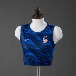 France 2026 Home Women's Crop Top Style Vest