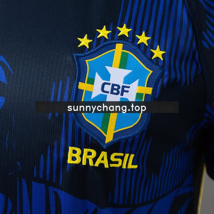 Brazil 2026 Jesus Edition Blue Jersey - 图片 6