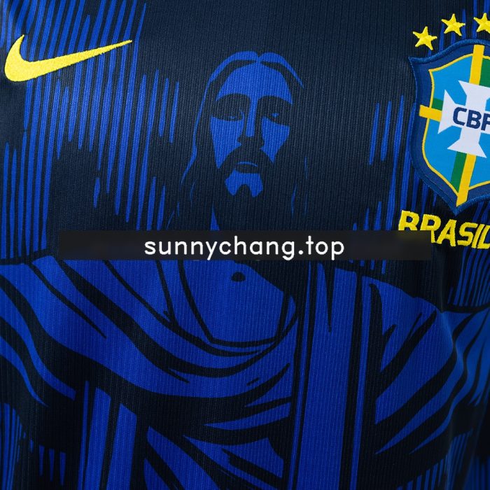 Brazil 2026 Jesus Edition Blue Jersey - 图片 7