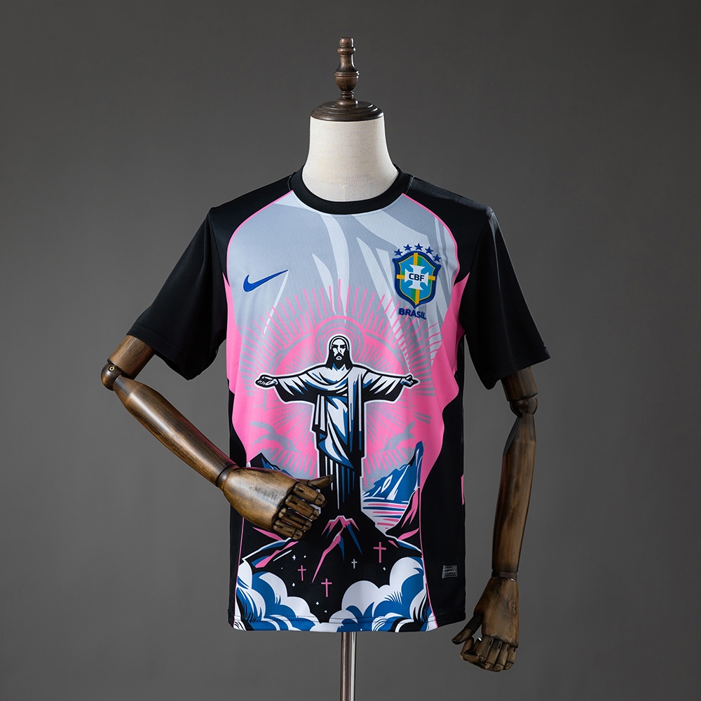 JER-10067_1 Brazil 2026 Christ the Savior Pink Jersey - 图片 1