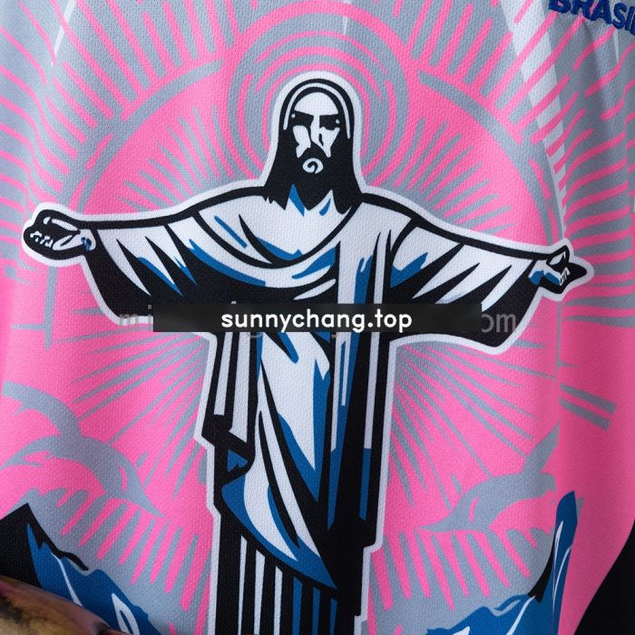 Brazil 2026 Christ the Savior Pink Jersey - 图片 7