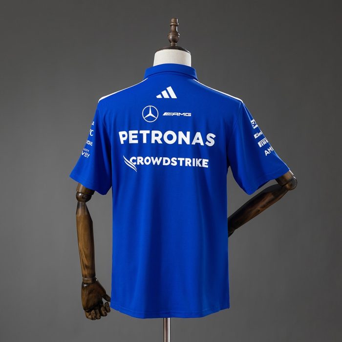 Mercedes-AMG Team 2026 F1 Racing Suit Blue Polo - 图片 2