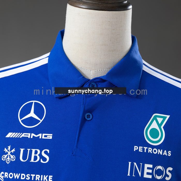 Mercedes-AMG Team 2026 F1 Racing Suit Blue Polo - 图片 8