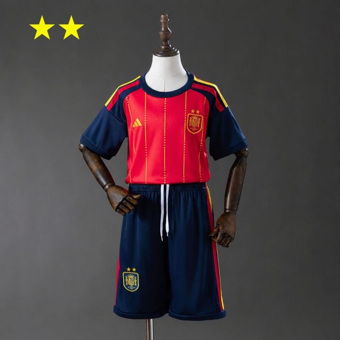 Spain 2026 Home 2-Star Champion Edition Kids Kit - 图片 3