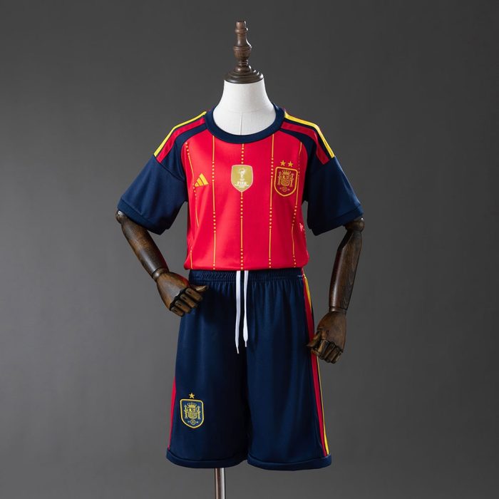 Spain 2026 Home 2-Star Champion Edition Kids Kit - 图片 5