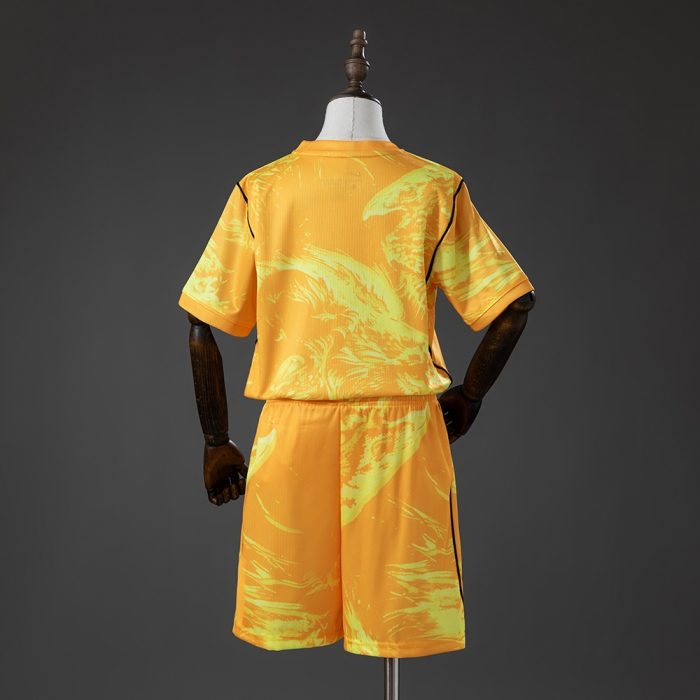 England 2026 GK Kids Kit Jersey Yellow - 图片 2