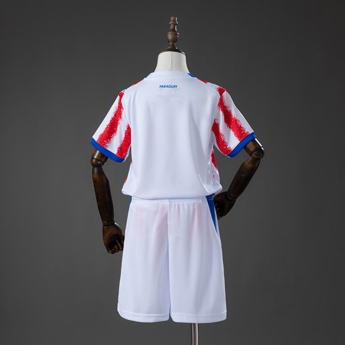 Paraguay 2026 Home Kids Kit Jersey - 图片 2