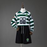 Sporting CP 01/02 Home Retro Long-Sleeve Kids Kit Jersey