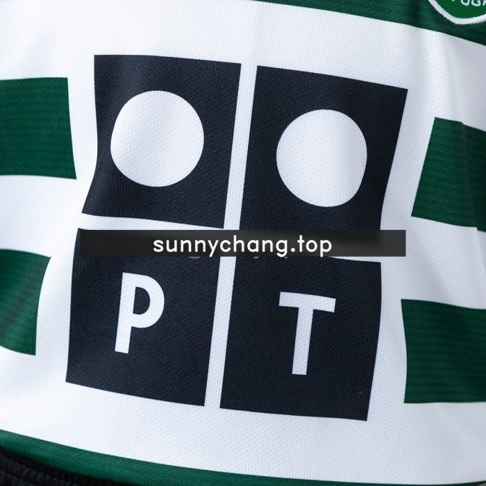 Sporting CP 01/02 Home Retro Long-Sleeve Kids Kit Jersey - 图片 8