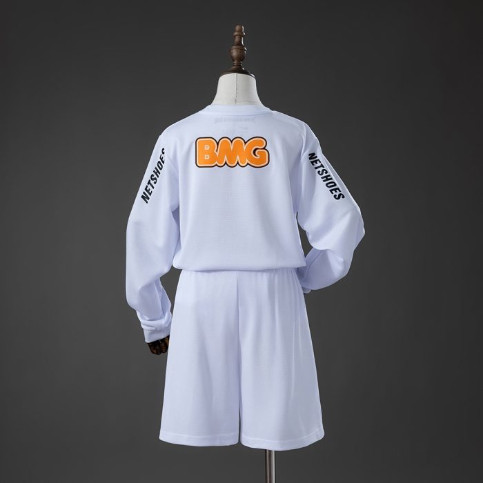 Santos 12/13 Home Retro Long Sleeve Kids Kit Jersey - 图片 2