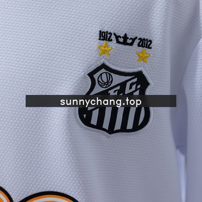 Santos 12/13 Home Retro Long Sleeve Kids Kit Jersey - 图片 7