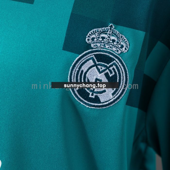 Real Madrid 17/18 Third Away Retro Long Sleeve Kids Kit Jersey - 图片 7