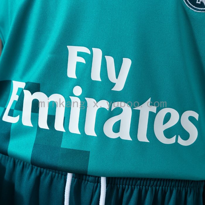 Real Madrid 17/18 Third Away Retro Long Sleeve Kids Kit Jersey - 图片 8