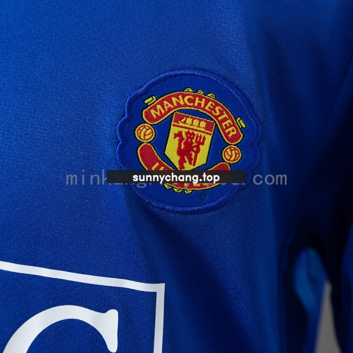 M-U 08/09 Third Away Retro Long-Sleeve Kids Kit Jersey - 图片 8