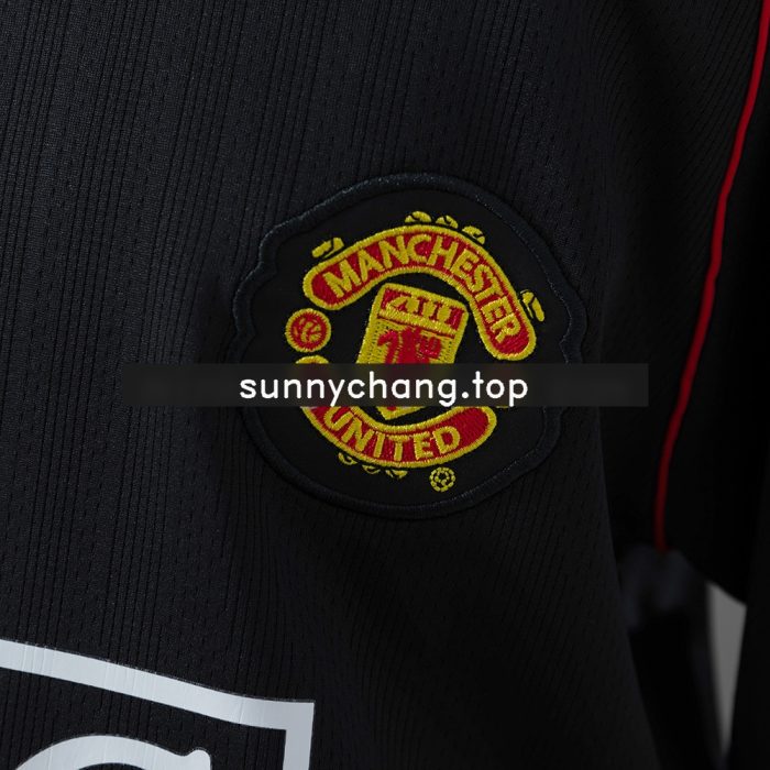 M-U 07/08 Away Retro Long Sleeve Kids Kit Jersey - 图片 8