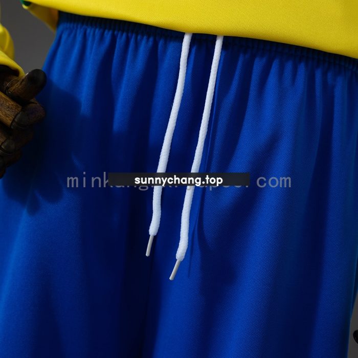 Brazil 2002 Home Retro Long Sleeve Kids Kit Jersey - 图片 5