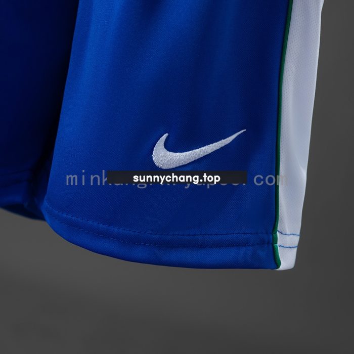 Brazil 1998 Home Retro Long Sleeve Kids Kit Jersey - 图片 3