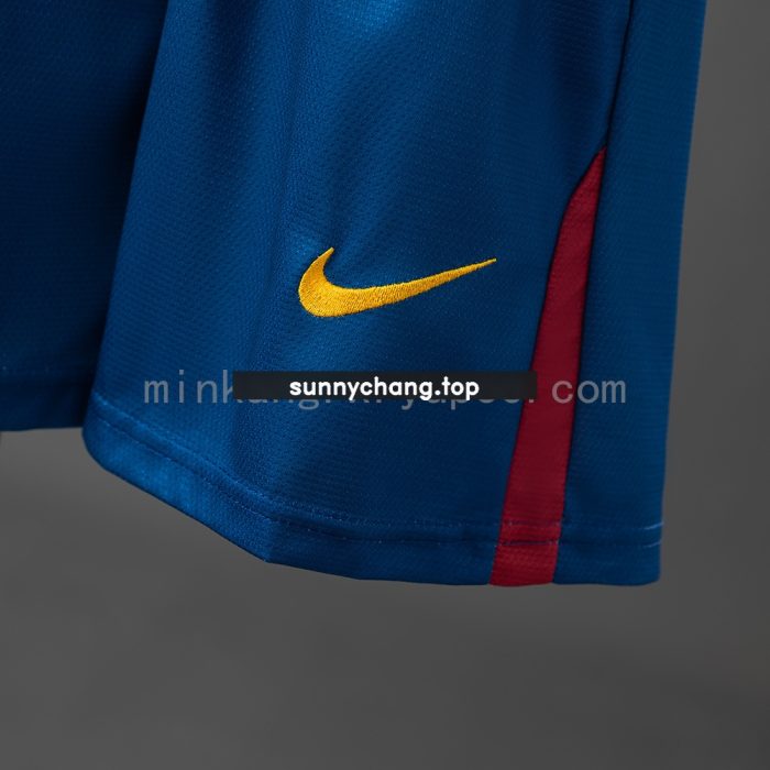 Barcelona 08/09 Home Retro Long Sleeve Kids Kit Jersey - 图片 3