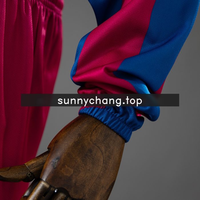 Barcelona 05/06 Home Retro Long Sleeve Kids Kit Jersey - 图片 3
