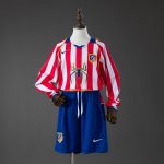 Atletico Madrid 04/05 Home Retro Long Sleeve Kids Kit Jersey