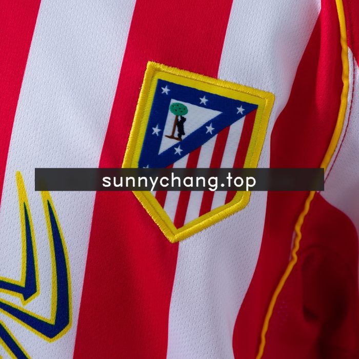 Atletico Madrid 04/05 Home Retro Long Sleeve Kids Kit Jersey - 图片 7