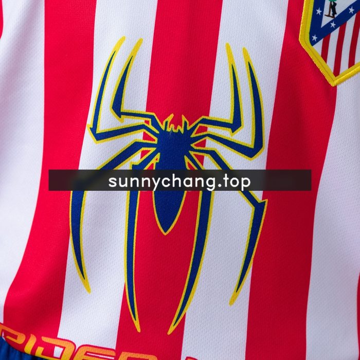 Atletico Madrid 04/05 Home Retro Long Sleeve Kids Kit Jersey - 图片 8