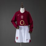Arsenal 05/06 Home Retro Long Sleeve Kids Kit Jersey