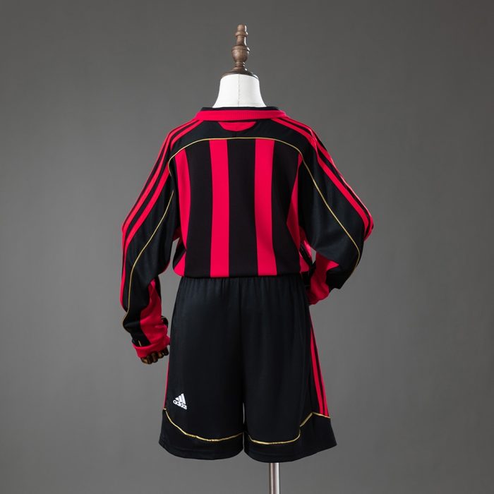AC Milan 06/07 Home Retro Long Sleeve Kids Kit Jersey - 图片 2