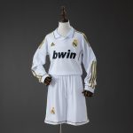 Real Madrid 11/12 Home Retro Long-Sleeve Kids Kit Jersey