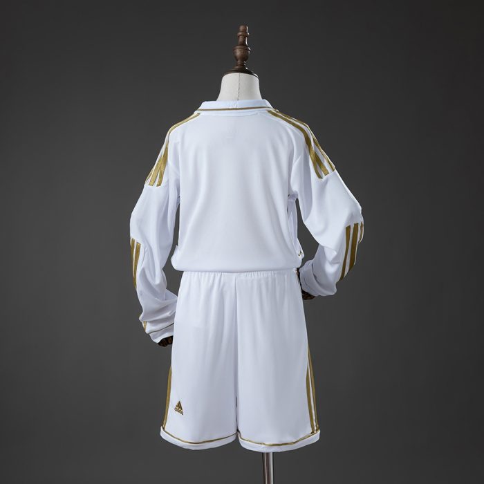 Real Madrid 11/12 Home Retro Long-Sleeve Kids Kit Jersey - 图片 2