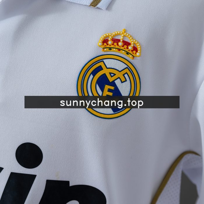 Real Madrid 11/12 Home Retro Long-Sleeve Kids Kit Jersey - 图片 7