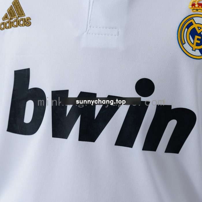 Real Madrid 11/12 Home Retro Long-Sleeve Kids Kit Jersey - 图片 8