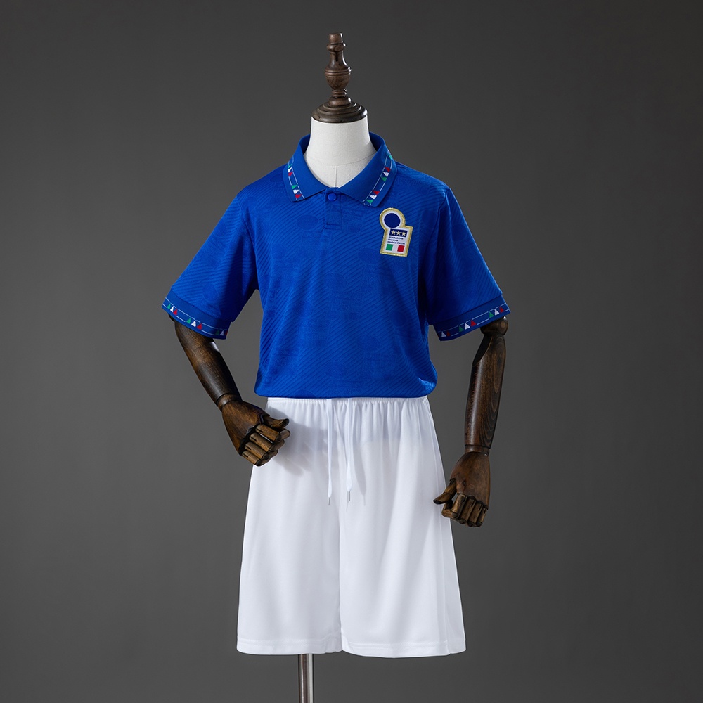 JER-10264_1 Italy 1994 Home Retro Kids Kit Jersey - 图片 1