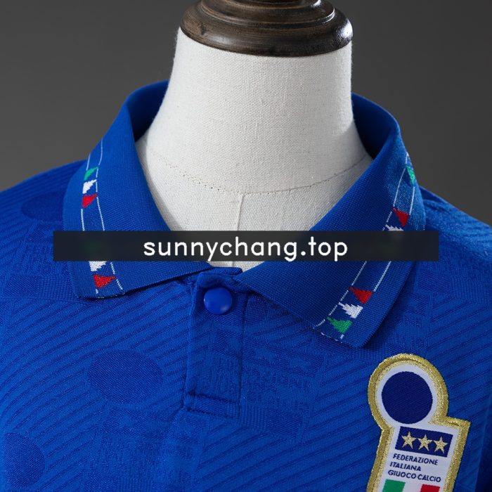Italy 1994 Home Retro Kids Kit Jersey - 图片 7