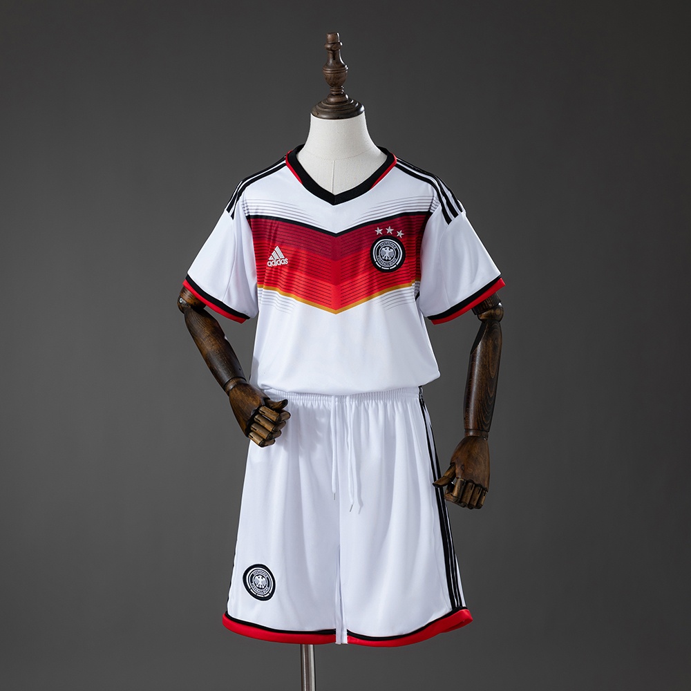 JER-10265_1 Germany 2014 Home Retro Kids Kit Jersey - 图片 1